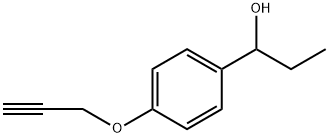 Benzenemethanol, α-ethyl-4-(2-propyn-1-yloxy)- Structure