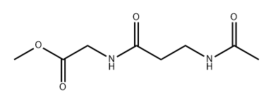 methyl 2-(3-acetamidopropanamido)acetate Structure