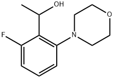 Benzenemethanol, 2-fluoro-α-methyl-6-(4-morpholinyl)- Structure