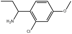 1-(2-chloro-4-methoxyphenyl)propan-1-amine Structure