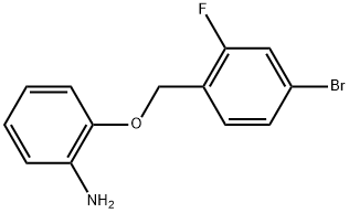 2-[(4-Bromo-2-fluorophenyl)methoxy]benzenamine Structure