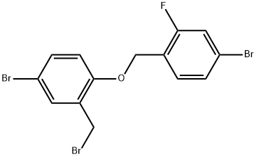 4-Bromo-1-[[4-bromo-2-(bromomethyl)phenoxy]methyl]-2-fluorobenzene Structure