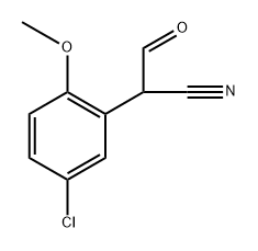 Benzeneacetonitrile, 5-chloro-α-formyl-2-methoxy- Structure