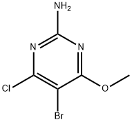 5-Bromo-4-chloro-6-methoxypyrimidin-2-amine 구조식 이미지