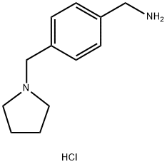 (4-(Pyrrolidin-1-ylmethyl)phenyl)methanamine hydrochloride Structure