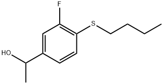 4-(Butylthio)-3-fluoro-α-methylbenzenemethanol Structure