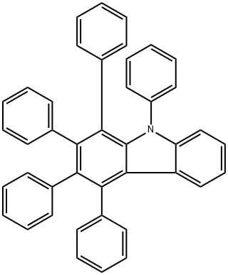 1,2,3,4,9-pentaphenyl-9H-carbazole Structure