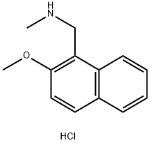 (2-methoxynaphthalen-1-yl)methyl](methyl)amine
hydrochloride Structure