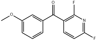 (2,6-Difluoro-3-pyridinyl)(3-methoxyphenyl)methanone Structure