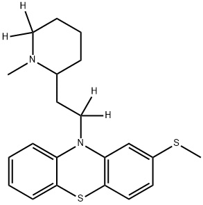 Thioridazine hydrochloride salt Structure