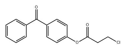 4-benzoylphenyl 3-chloropropanoate Structure