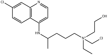 N-Chloromethyl Hydroxychloroquine Iodide  (>90%) 구조식 이미지