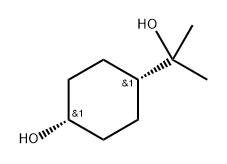 cis-4-Hydroxy-α,α-dimethylcyclohexanemethanol Structure