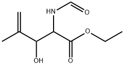 Pent-4-enonic acid, 2,4,5-trideoxy-2-(formylamino)-4-methyl-, ethyl ester (9CI) Structure