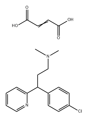 Chlorpheniramine 2-butenedioate Structure