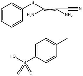 2,3-Diamino-3-(phenylsulfanyl)prop-2-enenitrile. (4-methylbenzenesulfonate) Structure