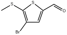 4-Bromo-5-(methylthio)thiophene-2-carbaldehyde Structure