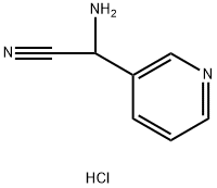 3-Pyridineacetonitrile, α-amino-, hydrochloride (1:1) Structure