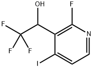 3-Pyridinemethanol, 2-fluoro-4-iodo-α-(trifluoromethyl)- Structure