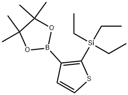 4,4,5,5-Tetramethyl-2-[2-(triethylsilyl)-3-thienyl]-1,3,2-dioxaborolane Structure