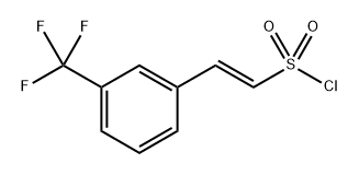 (E)-2-(3-(Trifluoromethyl)phenyl)ethenesulfonyl chloride 구조식 이미지