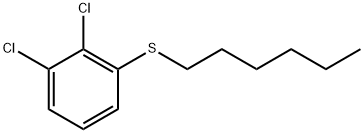 1,2-Dichloro-3-(hexylthio)benzene Structure