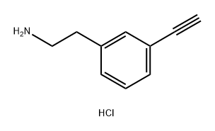 2-(3-ethynylphenyl)ethan-1-amine hydrochloride Structure