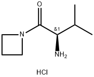 1-Butanone, 2-amino-1-(1-azetidinyl)-3-methyl-, hydrochloride (1:1), (2R)- Structure