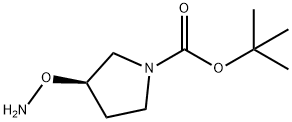 tert-butyl (3R)-3-(aminooxy)pyrrolidine-1-carboxylate Structure