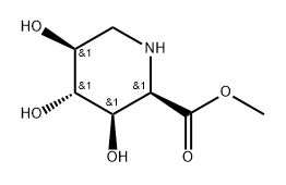 [2R-(2a,3a,4b,5a)]-3,4,5-Trihydroxy-2-piperidinecarboxylic acid methyl ester Structure