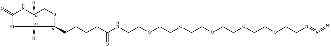 Biotin-PEG5-azide Structure