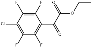 Ethyl 4-chloro-2,3,5,6-tetrafluoro-α-oxobenzeneacetate Structure