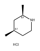 Piperidine, 2,4-dimethyl-, hydrochloride (1:1), (2R,4R)-rel- 구조식 이미지