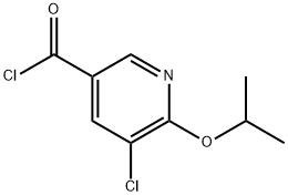 5-chloro-6-isopropoxynicotinoyl chloride Structure