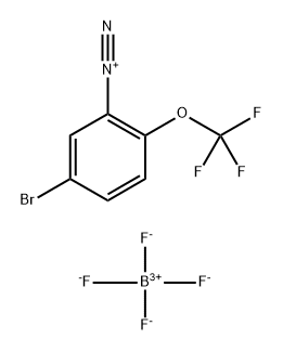 Benzenediazonium, 5-?bromo-?2-?(trifluoromethoxy)?-?, tetrafluoroborate(1-?) (1:1) 구조식 이미지