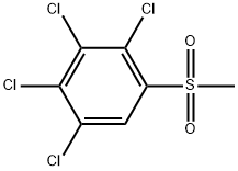 1,2,3,4-Tetrachloro-5-(methylsulfonyl)benzene Structure