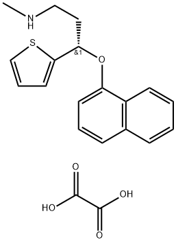 (S)-N-Methyl-3-(naphthalen-1-yloxy)-3-(thiophen-2-yl)propan-1-amine oxalate Structure