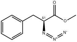 Benzenepropanoic acid, α-azido-, methyl ester, (αS)- 구조식 이미지