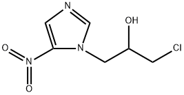 1H-Imidazole-1-ethanol, α-(chloromethyl)-5-nitro- Structure