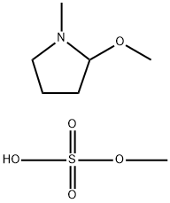 Sulfuric acid, monomethyl ester, compd. with 2-methoxy-1-methylpyrrolidine (1:1) Structure