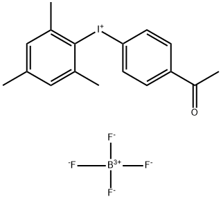 Iodonium, (4-acetylphenyl)(2,4,6-trimethylphenyl)-, tetrafluoroborate(1-) (1:1) Structure