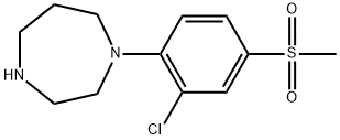 1-[2-Chloro-4-(methylsulfonyl)phenyl]-1,4-diazepane Structure