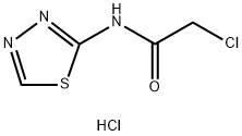 2-Chloro-N-1,3,4-thiadiazol-2-ylacetamide hydrochloride Structure