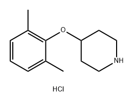 4-(2,6-Dimethylphenoxy)piperidine hydrochloride Structure