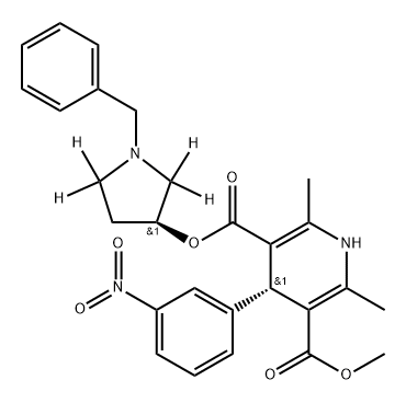 Barnidipine-d4 구조식 이미지