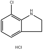 7-Chloro-2,3-dihydro-1H-indole hydrochloride Structure