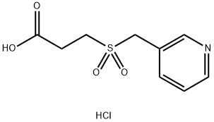 3-(pyridin-3-ylmethanesulfonyl)propanoic acid hydrochloride 구조식 이미지