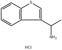 1-(1-benzothiophen-3-yl)ethan-1-amine hydrochloride Structure