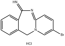 2-Bromopyrido[1,2-b][2,4]benzodiazepin-6(11H)-imine hydrochloride Structure