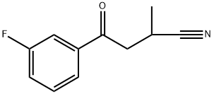 Benzenebutanenitrile, 3-fluoro-α-methyl-γ-oxo- Structure